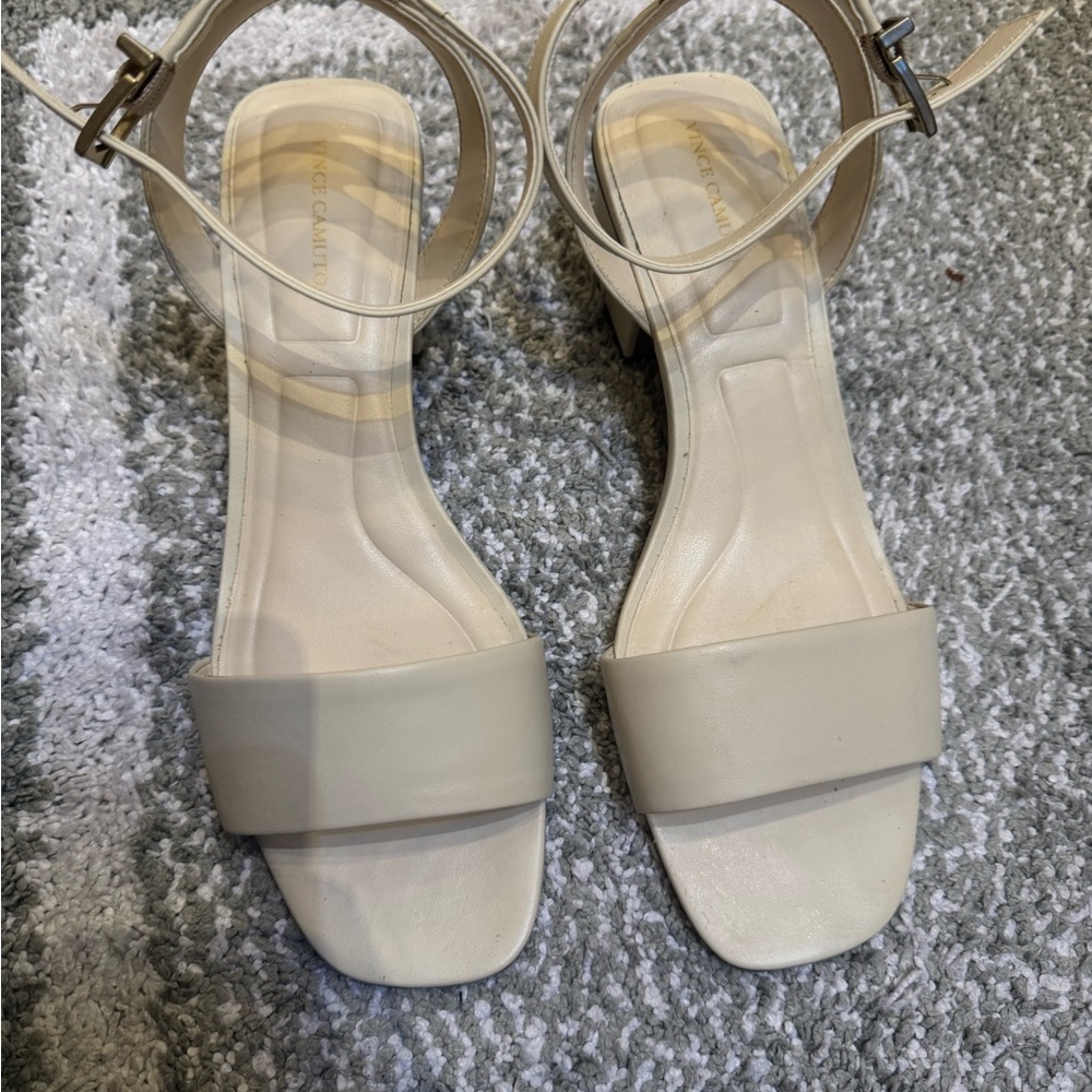 Vince Camuto Cream Sandals